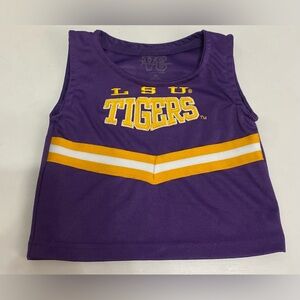 LSU Cheer leader Kids Purple and Gold Tank Top